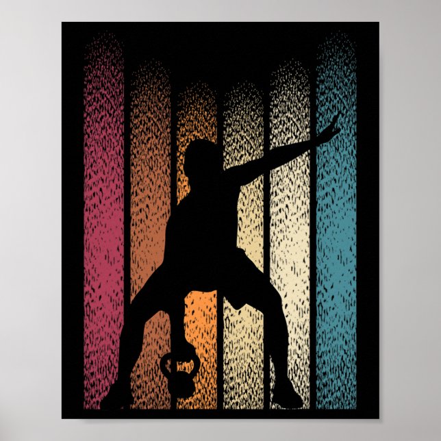 Poster Kettlebell Retro Workout Powerinclusive (Frente)
