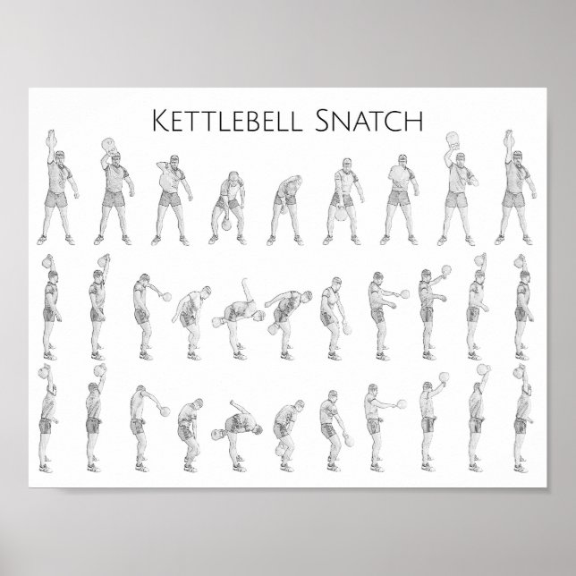 Poster Kettlebell Snatch (Frente)