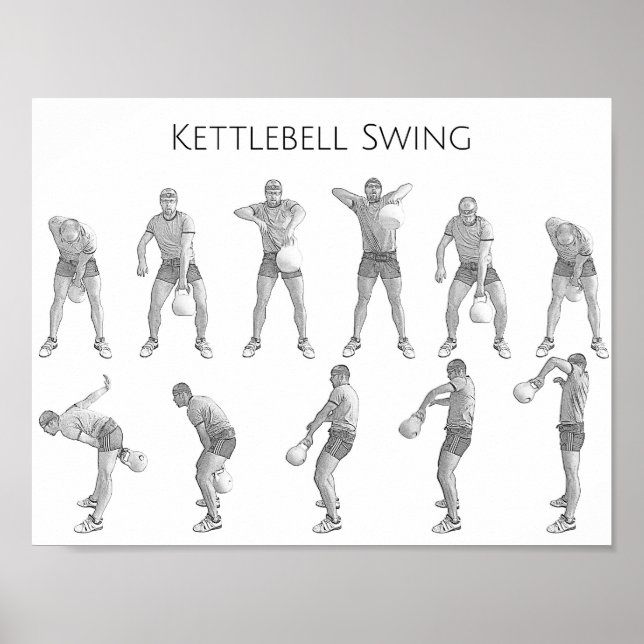 Poster Kettlebell Swing (Frente)