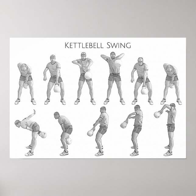 Poster Kettlebell Swing (Frente)