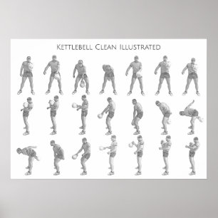 Póster Kettlebell um braço limpo