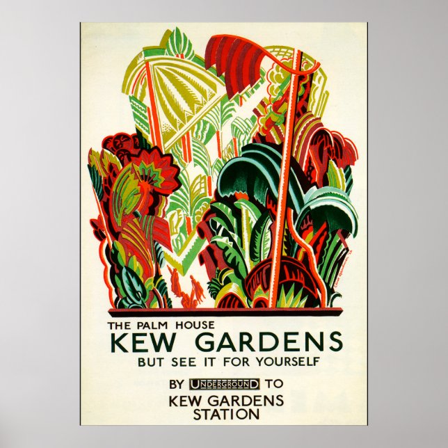 Poster Kew Gardens - Reino Unido (Frente)