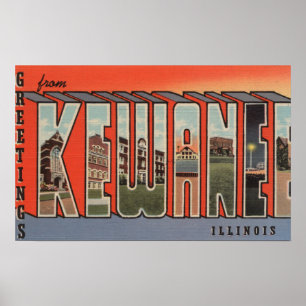 Póster Kewanee, Illinois - Grande Letra Cena 2