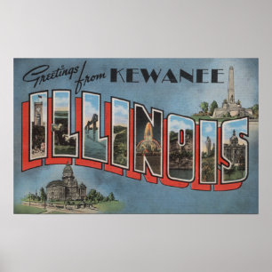 Poster Kewanee, Illinois - grandes cenas da letra