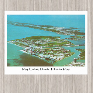 Poster Key Colony Beach vintage 1970