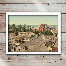 Póster Key West 1900 Historic Color Photo