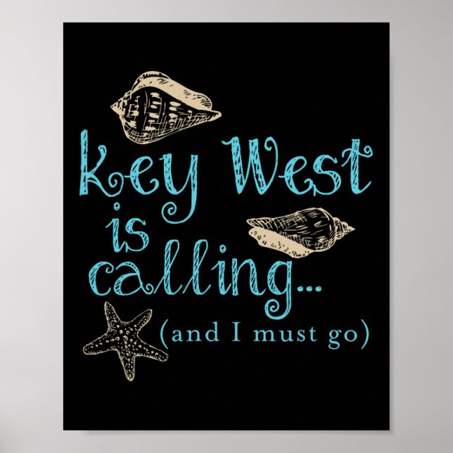 Poster Key West Está Chamando  (Frente)