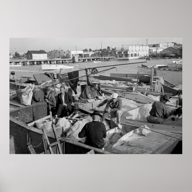 Póster Key West Fisheries, 1938 (Frente)