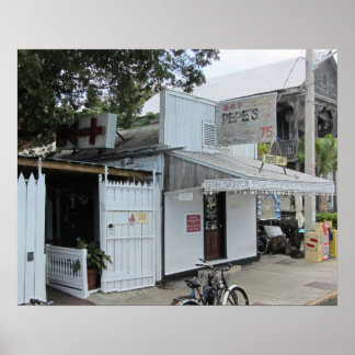 Póster Key West Historic Pepe's Cafe