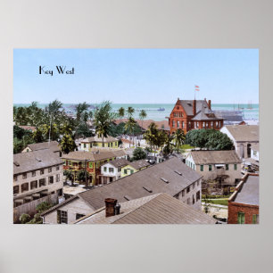 Poster Key West no século XIX