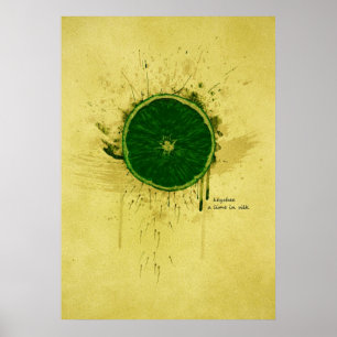 Póster KEYCHEE a lime em silk