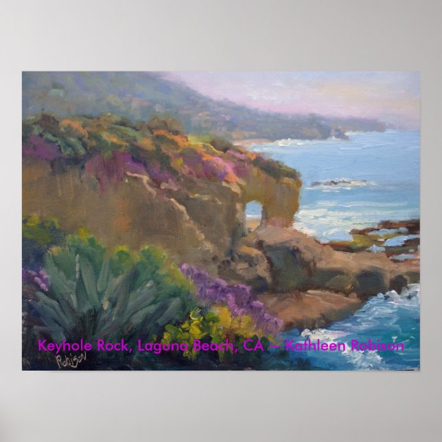 Póster Keyhole Rock, Laguna Beach, CA ~ Kathleen Robison (Frente)