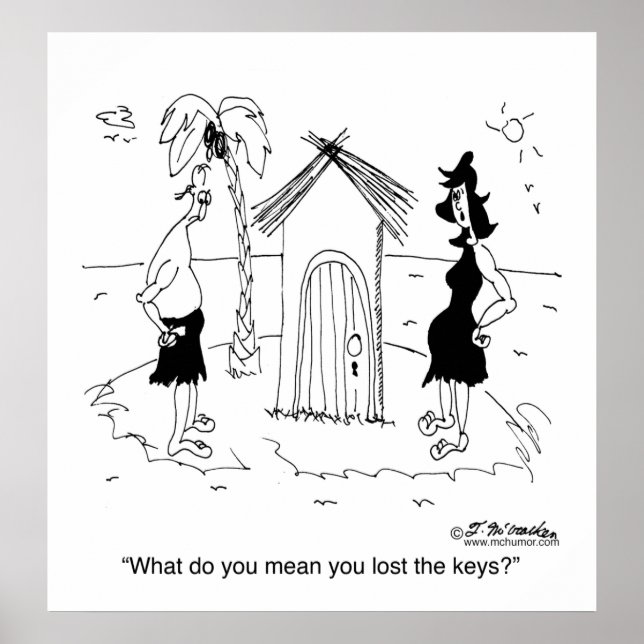 Póster Keys perdidos na Ilha do Deserto (Frente)