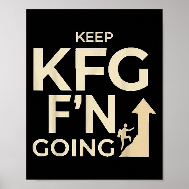 Poster Kfg Continue F'n Indo Ao Estilo Militar (Frente)