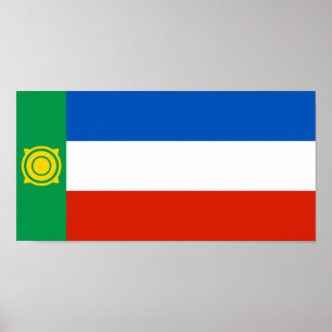 Poster Khakassia Flag