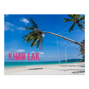 Póster Khao Lak Phang-Nga Tailândia Praia Feriado do Pano