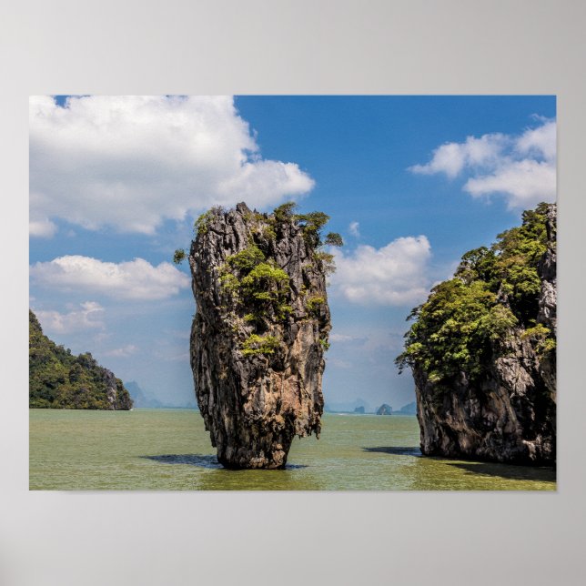 Poster Khao Phing Kan Rock Island Phuket na Tailândia (Frente)