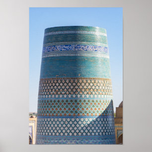 Poster Khiva, Uzbequistão - Kalta Minor Minaret inacabad