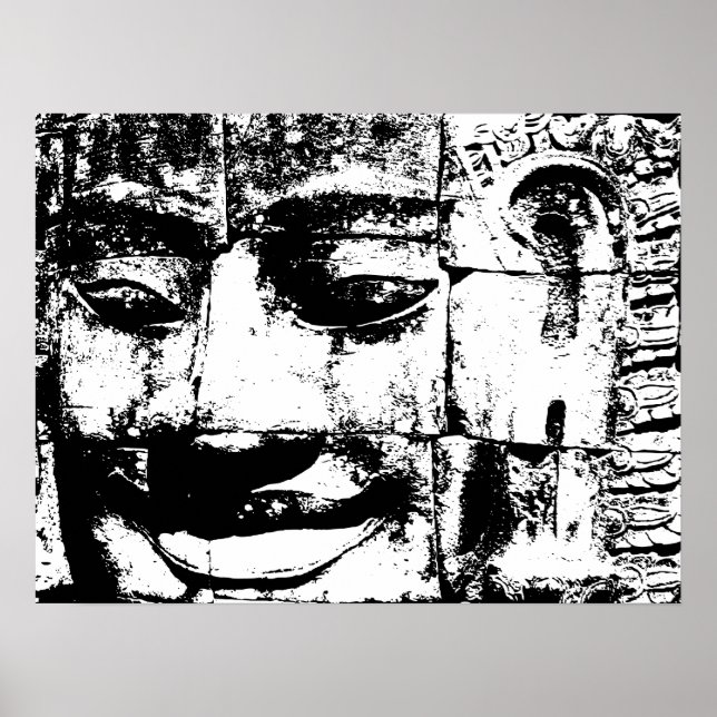 Póster Khmer Stone Face ... Bayon Temple, Camboja (Frente)