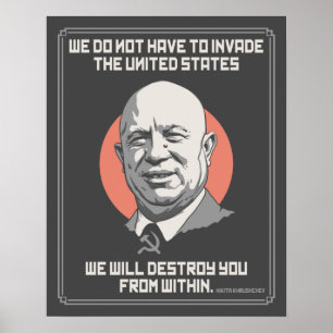 Póster Khrushchev de dentro de