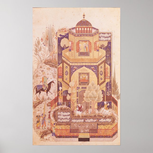 Poster Khusrau em frente do Palácio de Shirin (Frente)