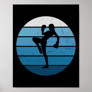 Poster Kickboxer Boxe Feminino Boxe Kickboxe Masculino 