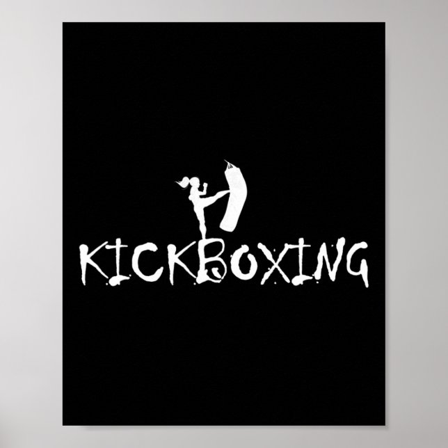Poster Kickboxer Kickboxing Artes Marciais Boxe Mma Sparr (Frente)