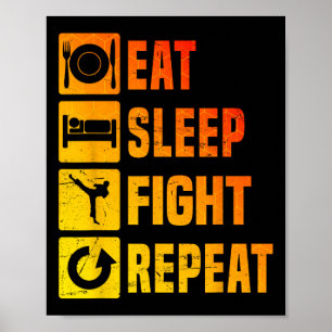 Poster Kickboxer Masculino Kickbox Kickboxing Boxe 
