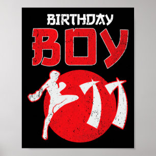 Poster Kickboxing Aniversário de 11 Anos de Idade Mma Art
