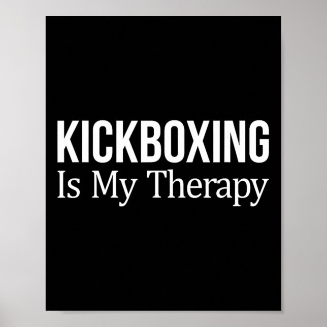 Poster Kickboxing É Minha Terapia -  (Frente)