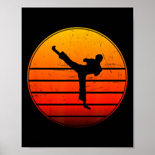 Poster Kickboxing Feminino Boxe Masculino Kickbox Kickbox