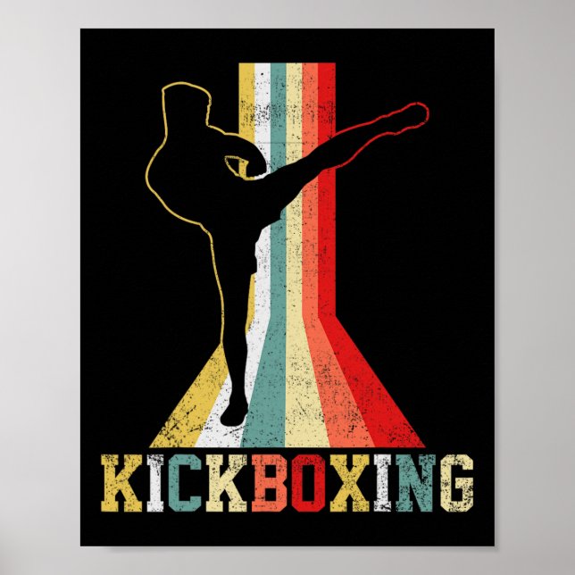 Poster Kickboxing Kickboxer Vintage _1  (Frente)