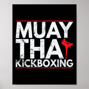 Poster Kickboxing Muay Thai Precisão E Resistência