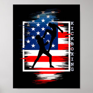 Poster Kickboxing Para Artes Marciais Esportivas Patriot