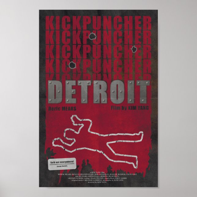 Poster Kickpuncher: Detroit (Frente)