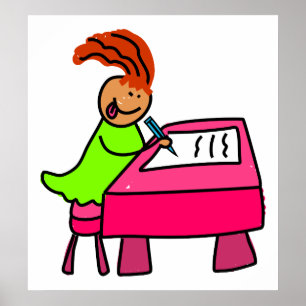Póster Kid escolar