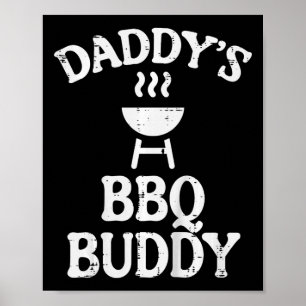 Poster Kids Daddys Churrasco Amigo Correto Família Churra