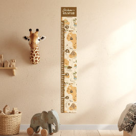Poster Kid's Safari Map Growth Chart ID1269