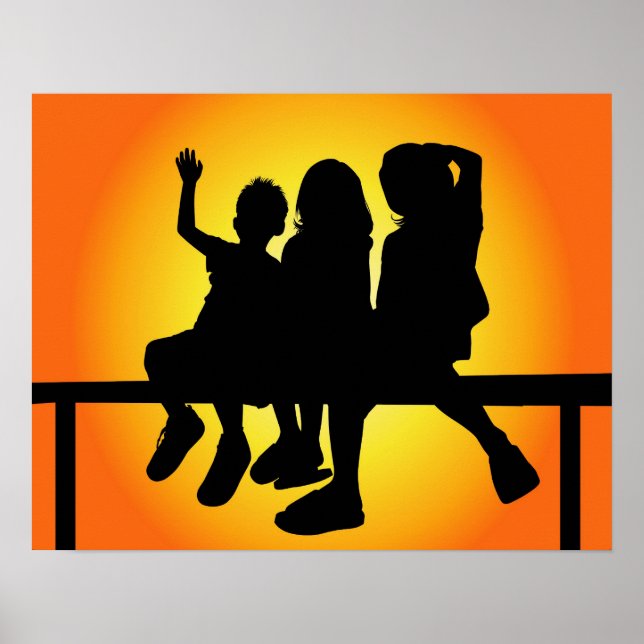 Póster Kids Silhouette (Frente)