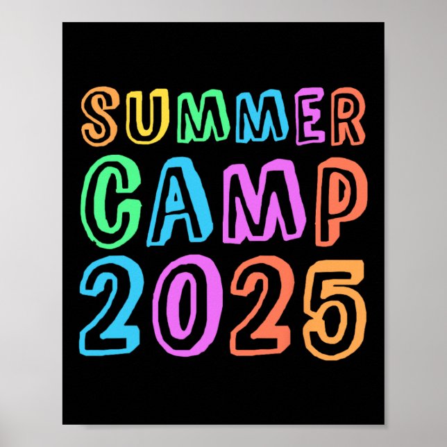Poster Kids Summer Camp 2025 Camping Director Crew Host C (Frente)