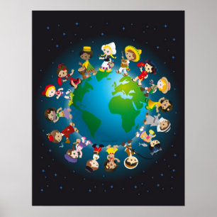 Póster Kidz do mundo