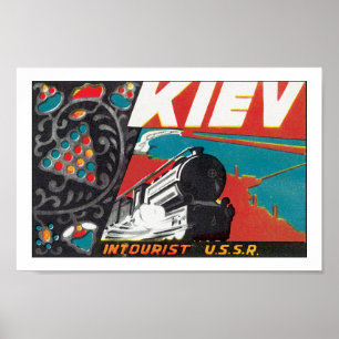 Póster Kiev - Intourist URSS