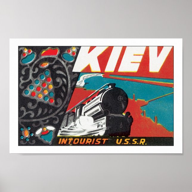 Póster Kiev - URSS Intourista (Frente)