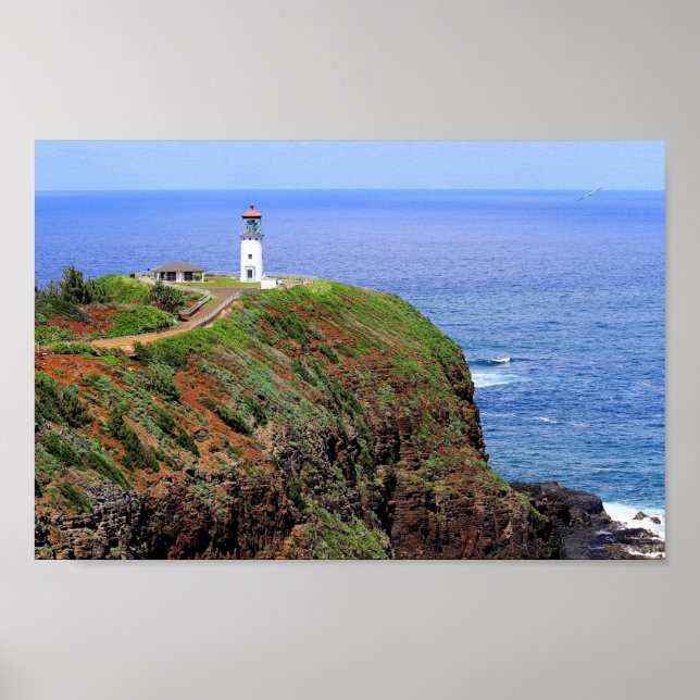 Poster Kilauea Lighthouse em Kauai (Frente)