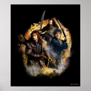Poster Kili, BILBO BAGGINS™ E THORIN OAKENSHIELD™ Art