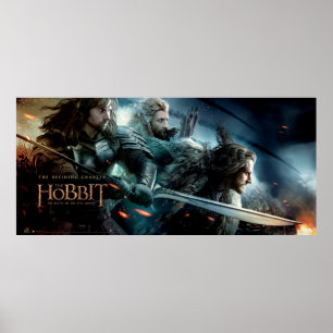 Poster Kili, Fili E THORIN OAKENSHIELD™ Encargo Para A Ba