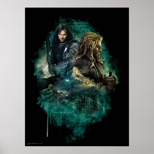 Póster Kili & Fili sobre Erebor (Frente)