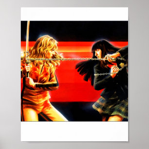 Poster Kill Bill Fhight black mamba Vs Gogo 