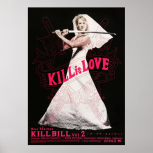 Poster Kill Bill Volume 2  Vintage Japanese Movie