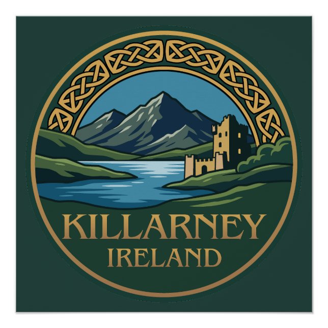 Póster Killarney Irlanda (Frente)